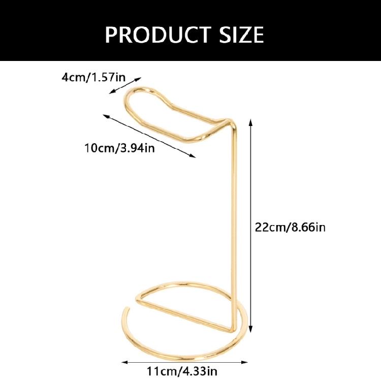 Rose Gold Headset Holder Desk Headsets Display Rack Provides Secure Storage Stand for Audiophiles and Gamers