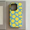 Luxury and Enticing Lemon Slices Phone Case for iPhone 17 16 15 14 13 12 11 Air Pro Max Plus Luxury Double-layer Back Cover