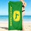 1Pc John Deere Logo Beach Towel, Quick Dry, Multi-Use for Beach Pool Gym Yoga Home Travel, Christmas, Halloween, Xmas Gift M928884