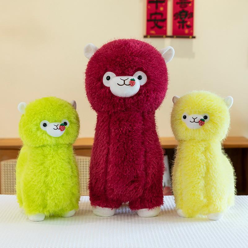 Strawberry Alpaca Plush Toy Stuffed Animal Doll Cartoon Decoration Gift Kids
