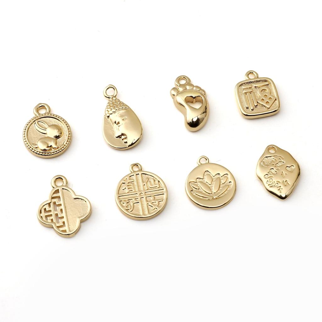 Copper Pendant Lucky Charms For DIY Jewelry Making Findings Accessories
