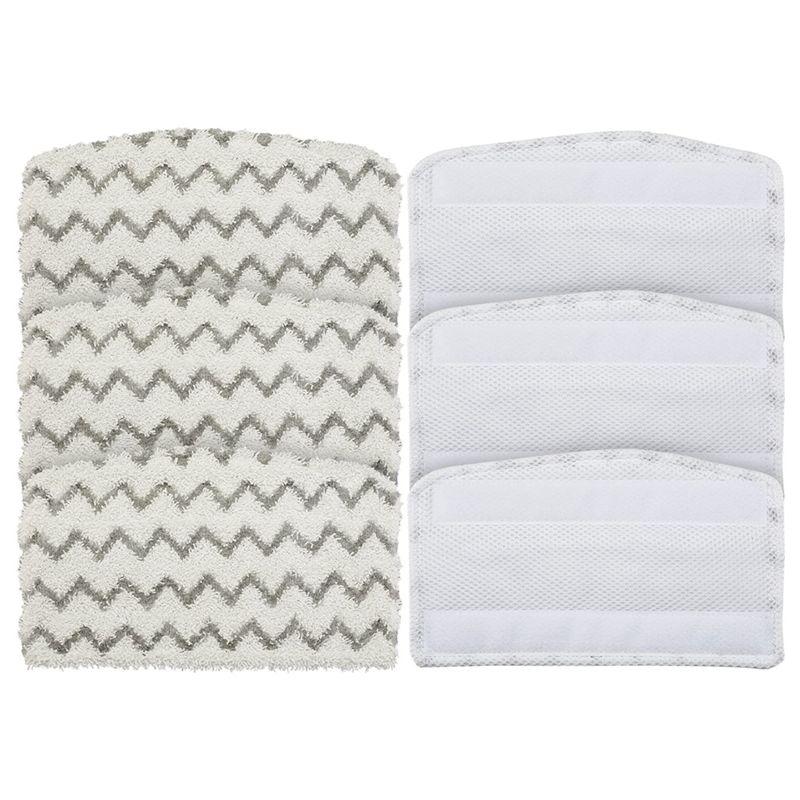 A20F-6PCS Replacement Steam Mop Pads For Shark Steam Mop S1000UK Pocket Mop, Washable And Reusable Microfiber Pads