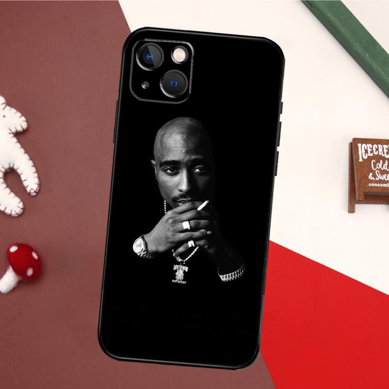 

Rapper 2pac Singer Tupac Case For iPhone 16 15 14 Plus 13 12 11 Pro Max Mini 7 8 Plus X XR XS Max Cover iPhone 16 Pro