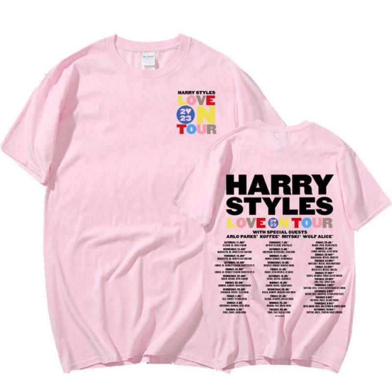 Love On Tour 2023 T Shirt Harajuku Vintage Oversized T-shirt Men Women Summer Casual Cotton Short Sleeve T Shirts Streetwear