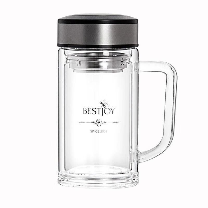 Fuguang Shixi Double-Layer Glass Office Cup