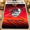 Flannel BlanketAZ Alkmaar Custom Name Text Personalized Soft Warm Throw Blanket Home Decor Gift