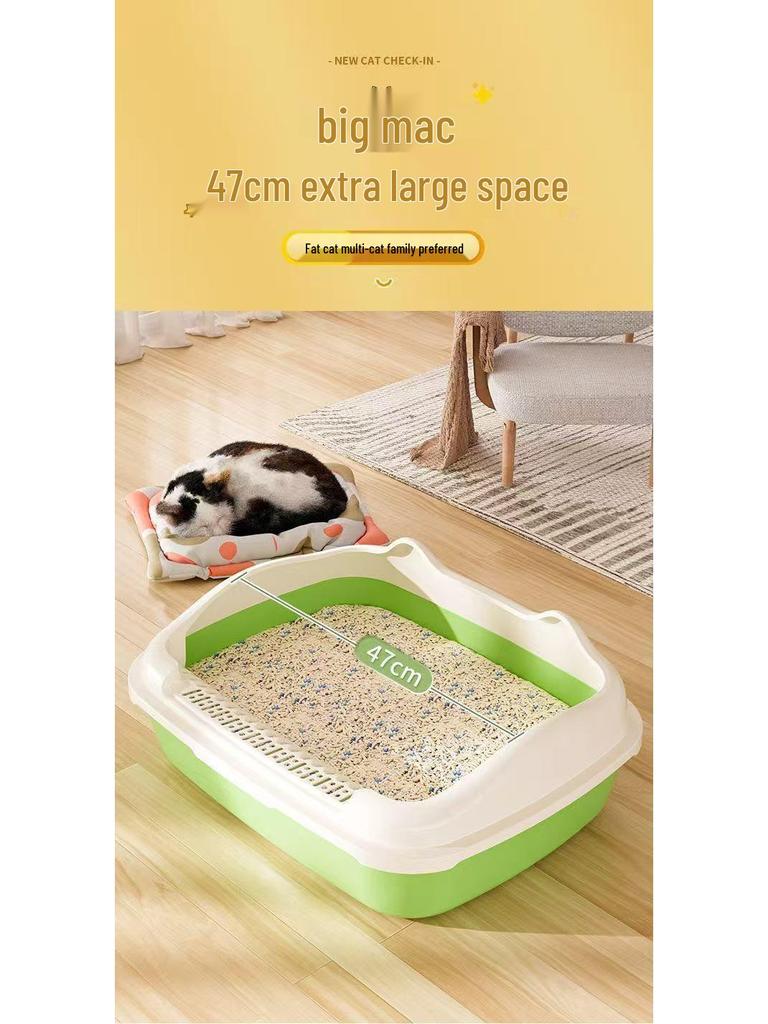 Halbgeschlossene geruchsdichte Katzen- und Hundetoilette