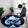 1pc Skull Ace Office Round Area Rug, Under Office Chairs Bedroom Living Room Home Decor, Room Deco, Available In Various Sizes