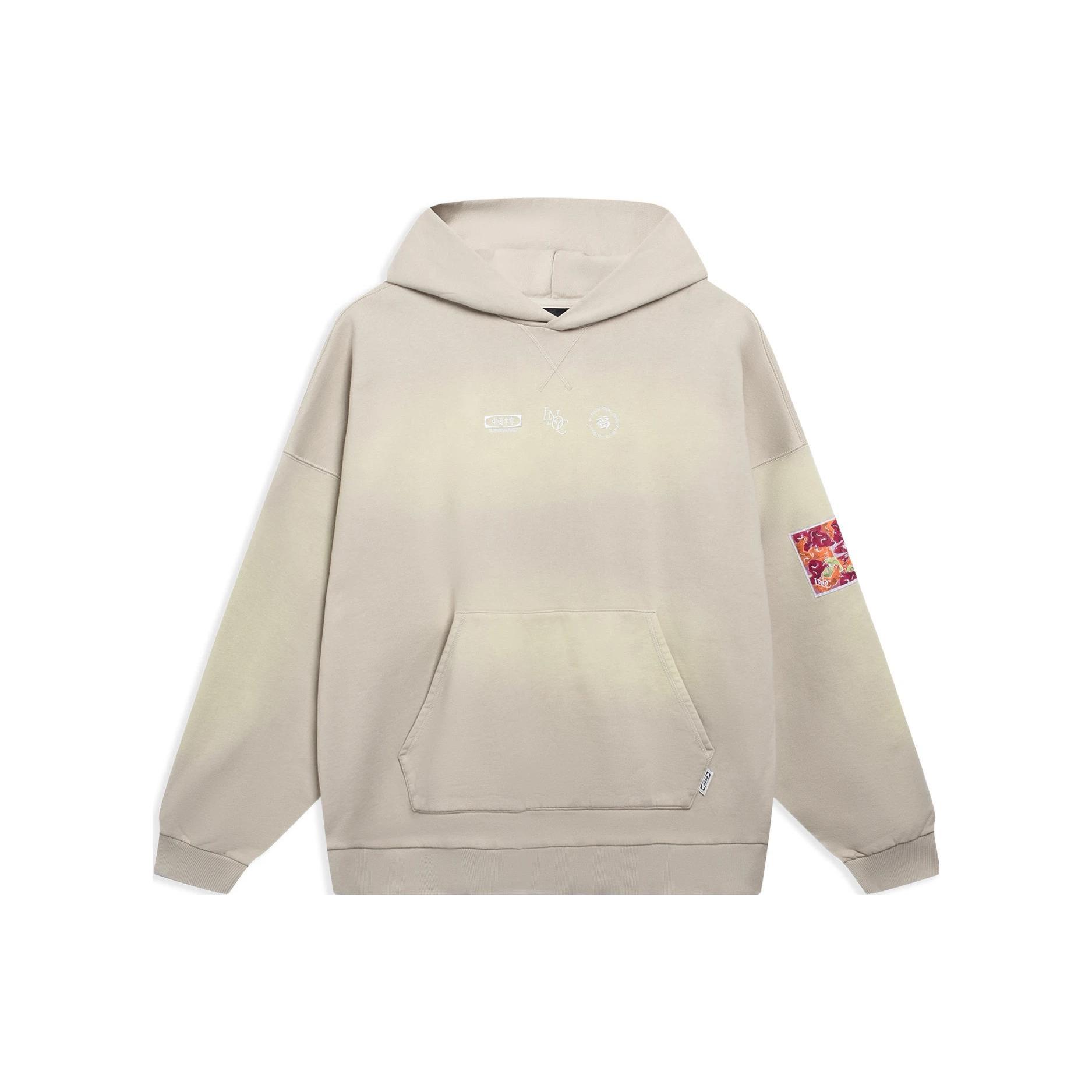 Li Ning Sun Rising, Gold Rush Sweatshirt Unisex Goat Gray AWDT243-1 L