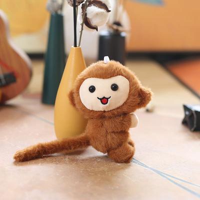 13cm adorável pequeno macaco pingente bonito animal pingente chaveiro macio pelúcia boneca brinquedo menina menino aniversário natal presente