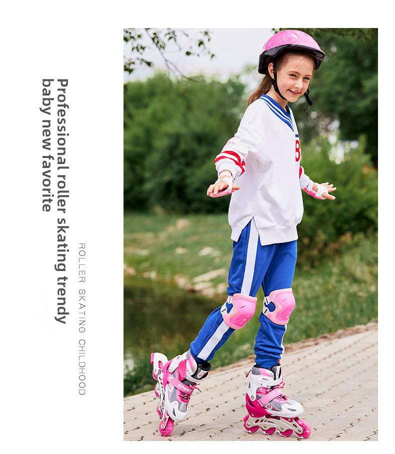 Children's Adjustable Flashing Roller Skates for Boys and Girls