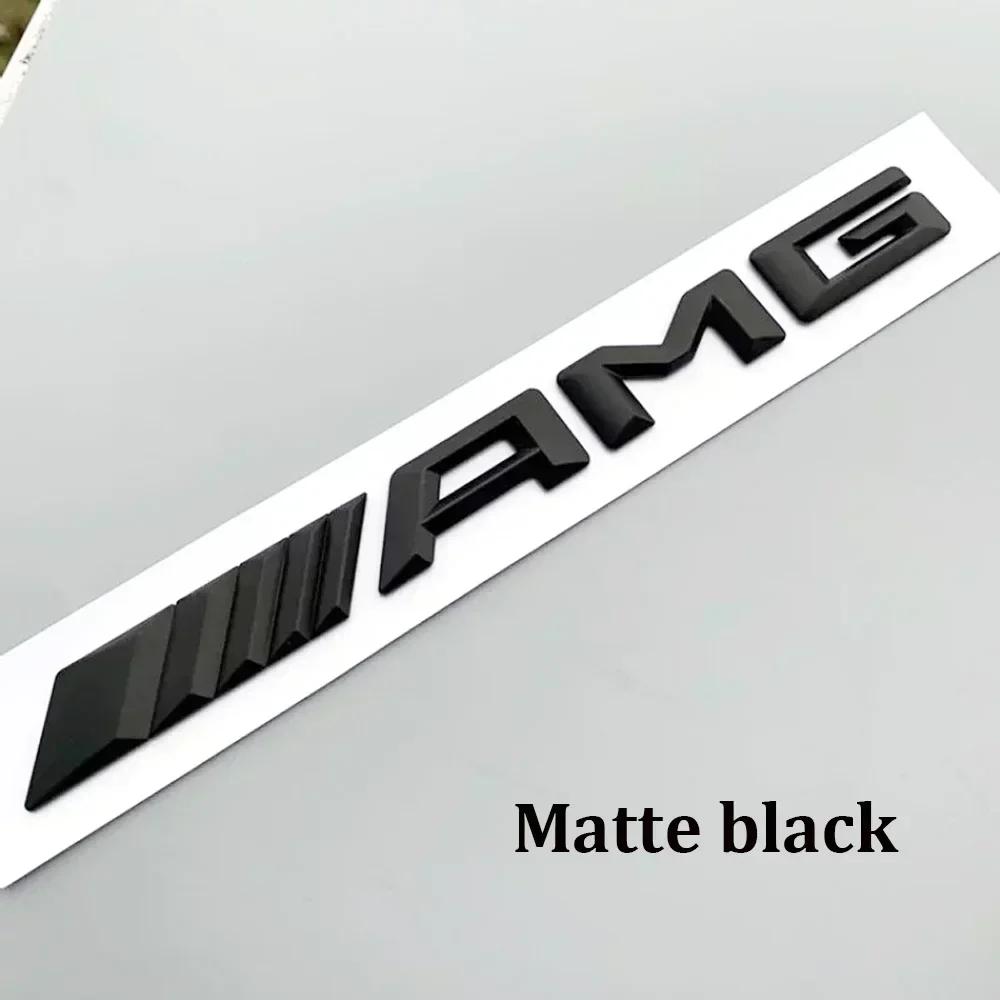 

1pcs 3D Car Rear Trunk emblem Decal Letters Sticker For Mercedes Benz AMG A B C E G CLA W211 W203 W204 W210 W124 accessories матовий чорний колір