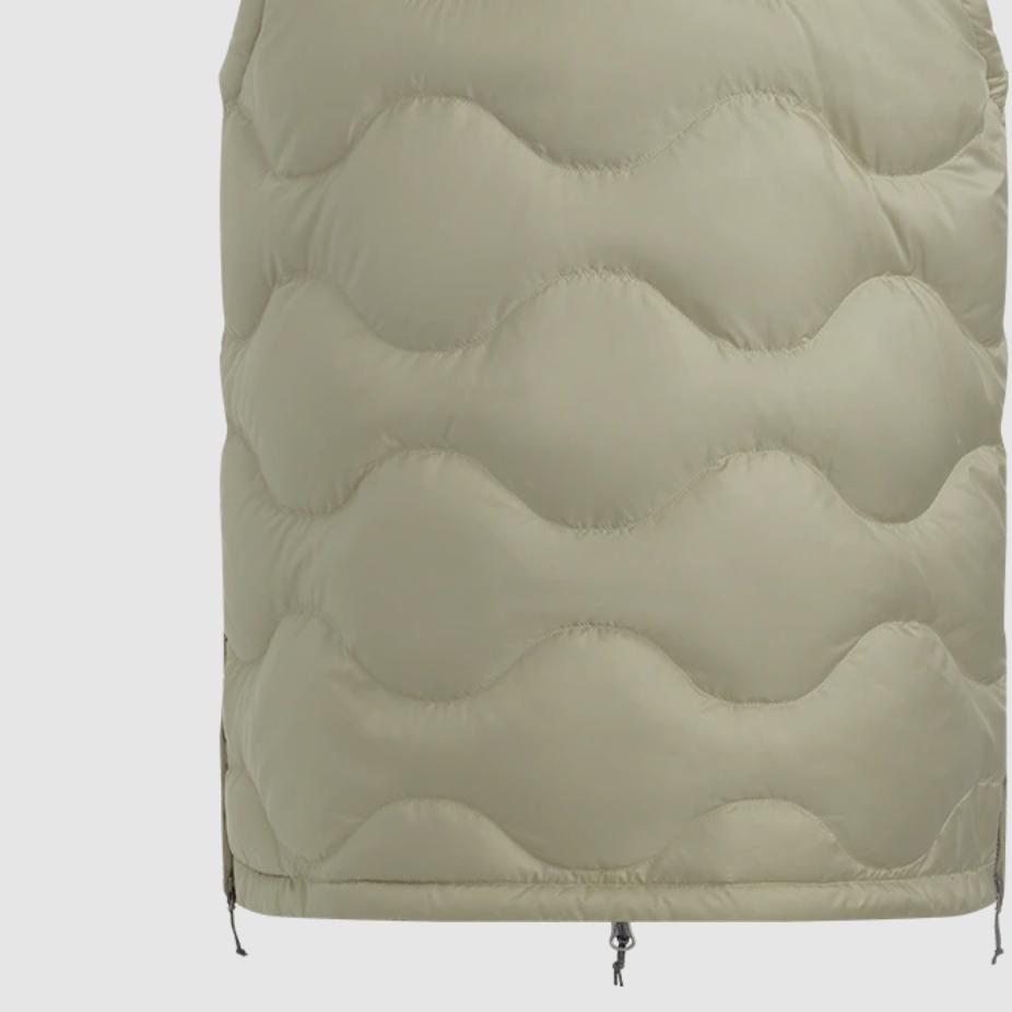 Under Armour Logo Solid Color Stand Collar Casual Lightweight Sleeveless Down Vest Unisex Vest Urban-Khaki 1389319-299