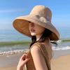 New Style of Sun Protection for Ultraviolet Rays Large Hat with Cotton and Linen Sun Hat for Women Korean Version of Sun Hat Fisherman Hat