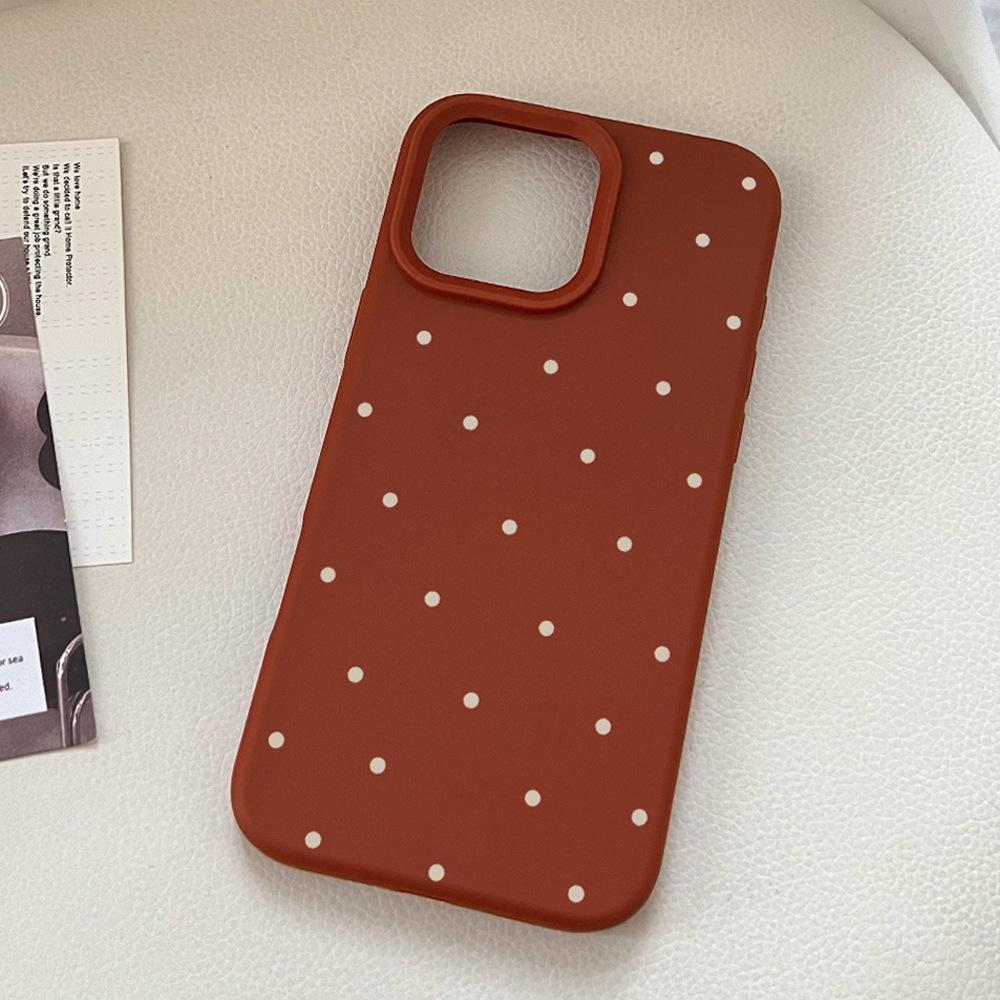 Husă simplă cu buline pentru telefon pentru iPhone 16 iPhone 16 Pro Max