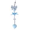 Handmade Beaded Phone Chain Sweet Bowknot Heart Cellphone Charm Stylish Keyring Pendant Keychain Women Bag Accessory