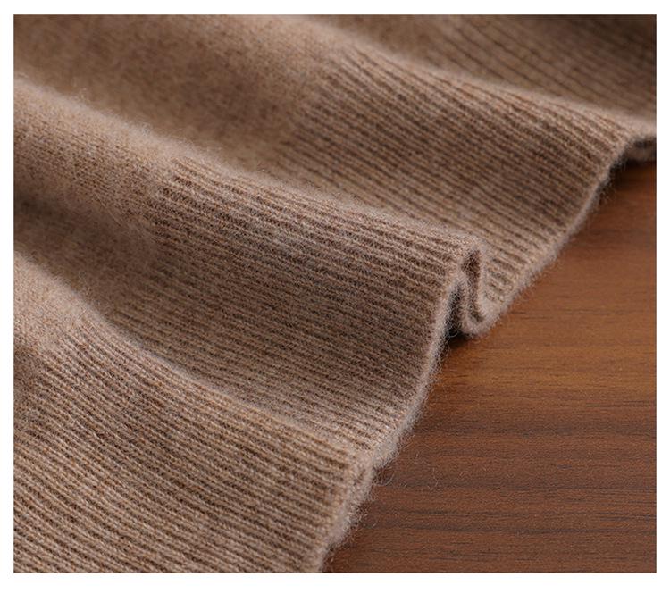 Men's V-Neck Loose Cashmere Knit Sweater - Autumn/Winter Base Layer