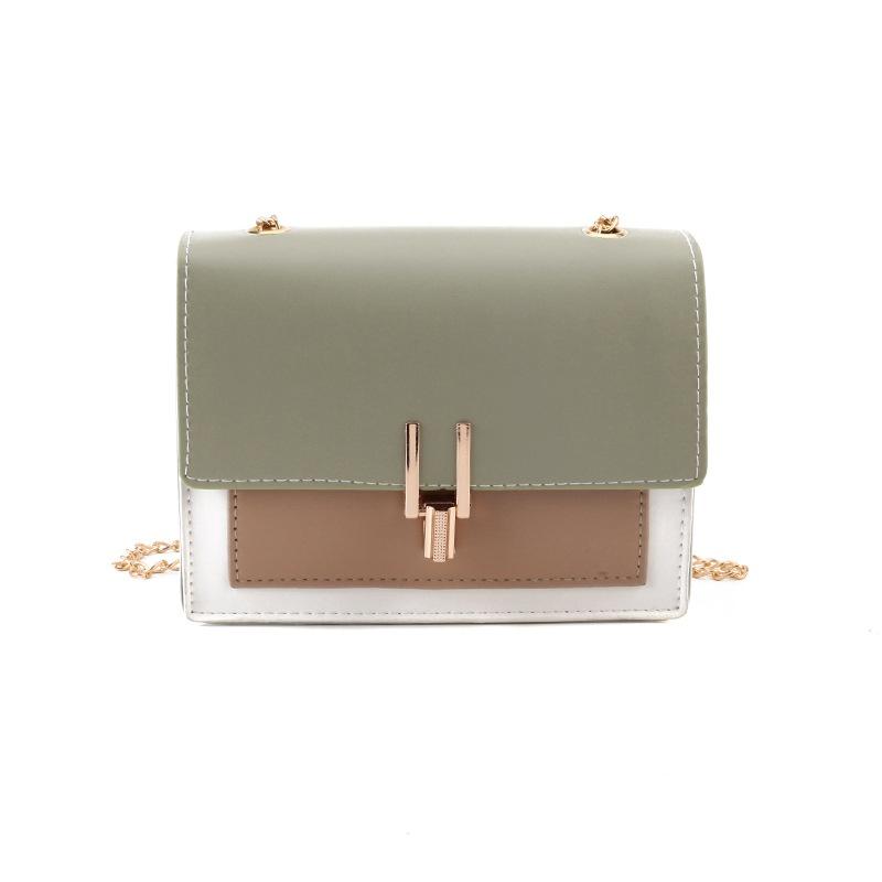 Genți de umăr pentru femei de modă Genți de lanț din piele PU, coreeană, geantă pătrată mică, poșetă pentru telefon, geantă casual