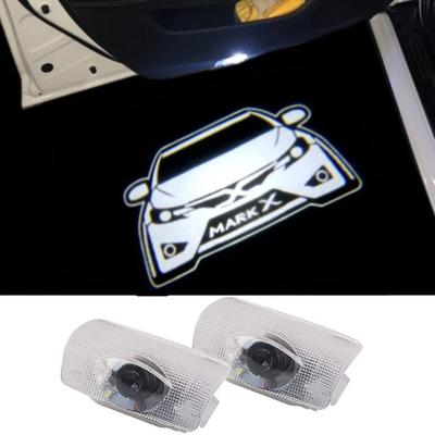 2 Piece Curtain Lamp for Mark X Logo Door Welcome Light Courtesy Light LED