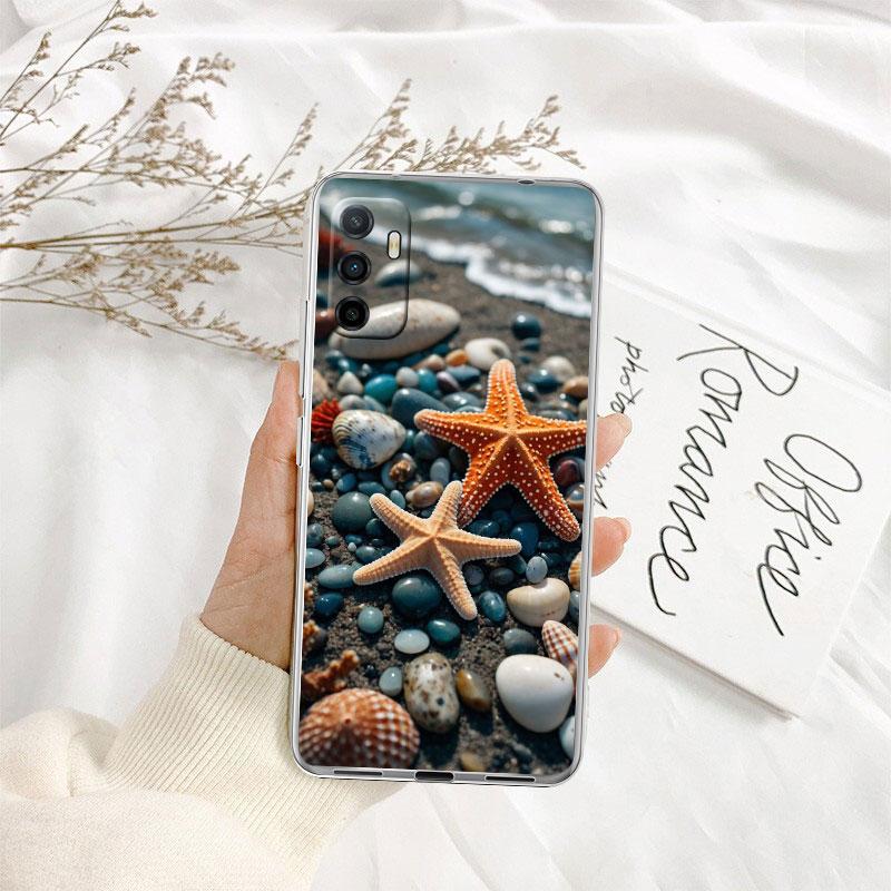 IK25 Conch Starfish Phone Case for Motorola Moto E13 E15 E20 E22 E22I E22S E30 E32 E40 E7 E7I G Plus Power Play Stylus G22 G14
