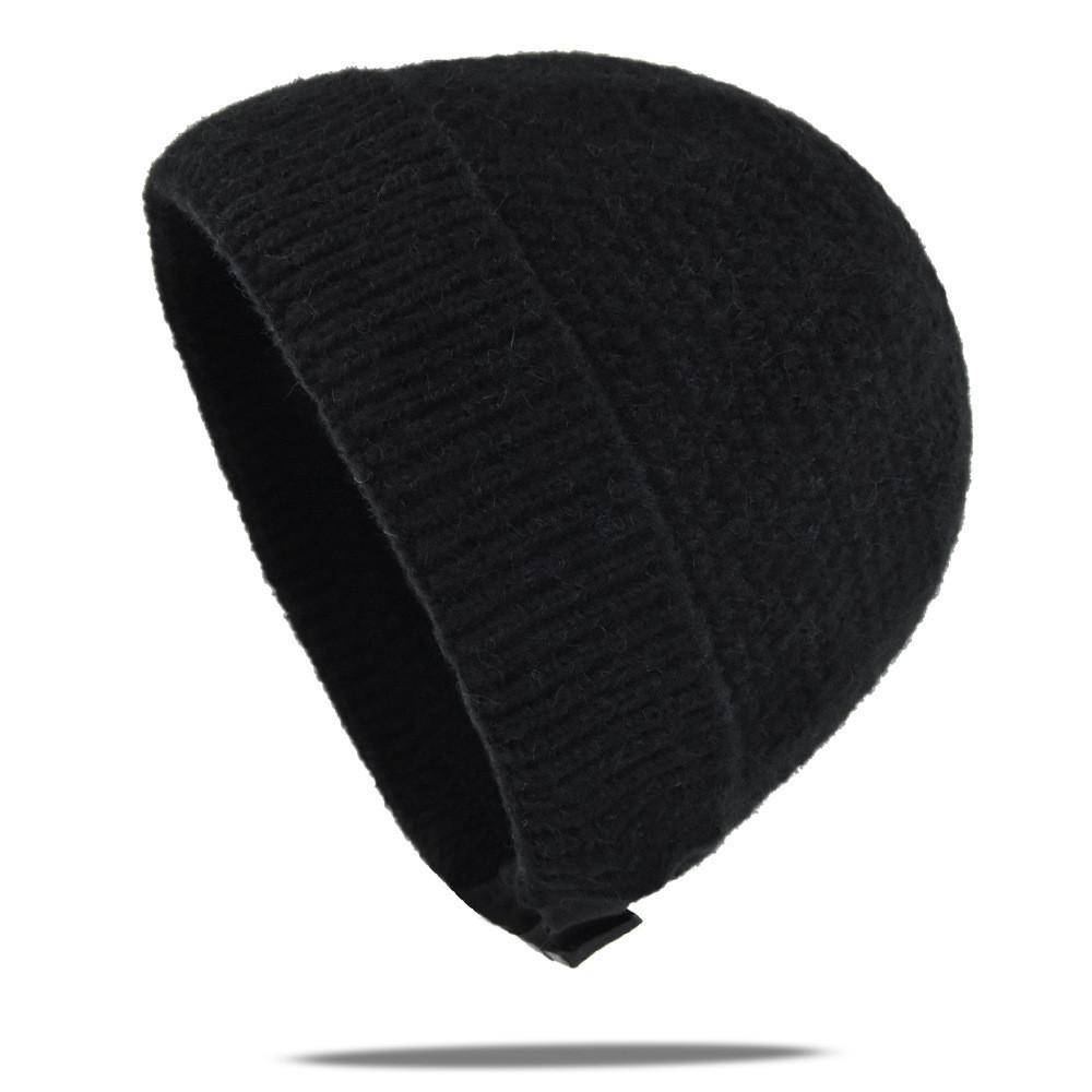 Knitted With Hat Stretch Adjusting Cotton Material Hat Dome Warm Hat Fashion