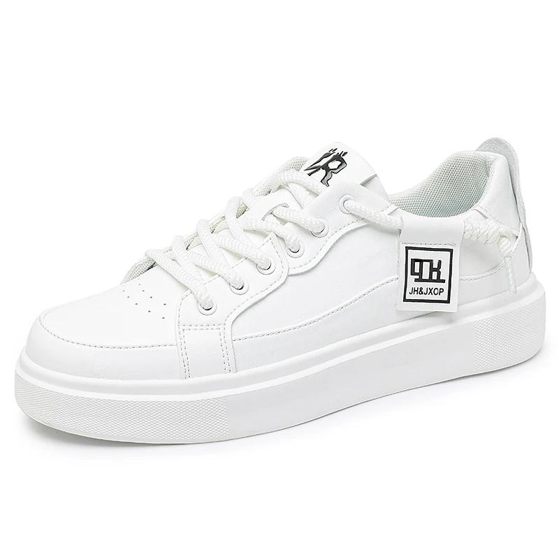 

Модные мужские туфли на шнуровке с мягкой подошвой, повседневные кожаные уличные туфли, нескользящие мужские кроссовки, ручная работа, обувь для отдыха, удобные кеды для скейтбординга 44 белый