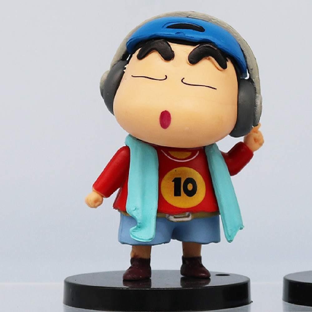 Niedliche Anime Crayon Shin-chan PVC Actionfigur Modell Auto Dekoration 8,5 cm
