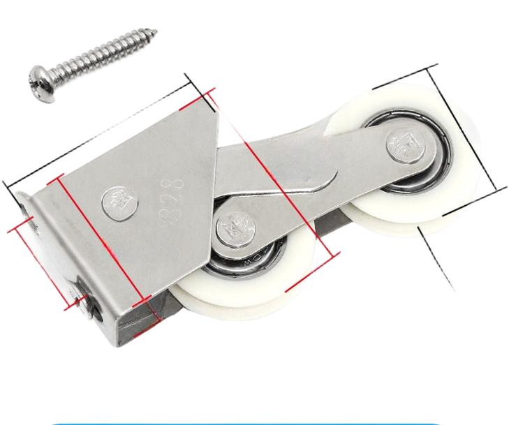 Stainless Steel 828 Type Pulley Sliding Door Window Roller Wheels Aluminum Alloy Glass Window Hardware Accessories
