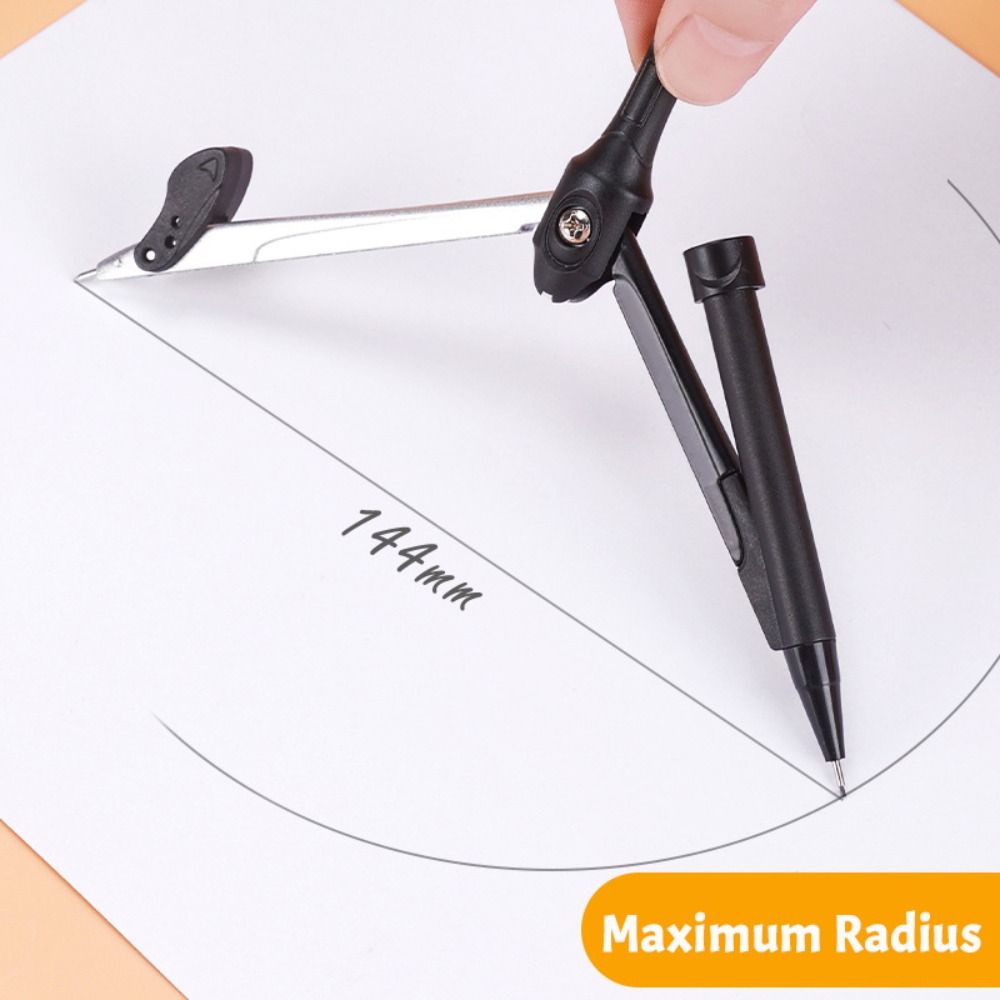 3/9PCS Eraser Pencil Compass Kit Transparent Measuring Ruler Multi-Function Ruler Set  School Office
