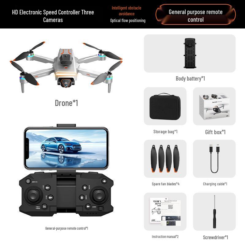 M4 Entry-Level Drone with Dual Cameras, Altitude Hold, One-Key Return, Portable, Foldable Design for Aerial Photography.