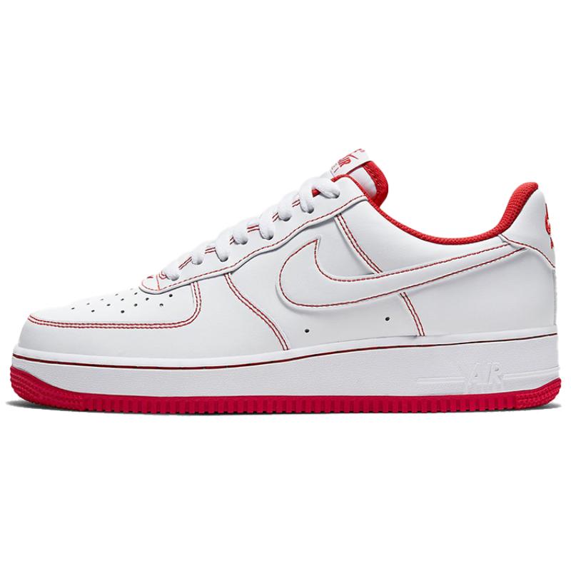 Nike Air Force 1 '07 'Contrast Stitch White University Red' Sneakers CV1724-100