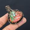 Multi Copper Turquoise Gemstone Pure Copper Wire Wrapped Handmade Pendant Jewelry For Gift