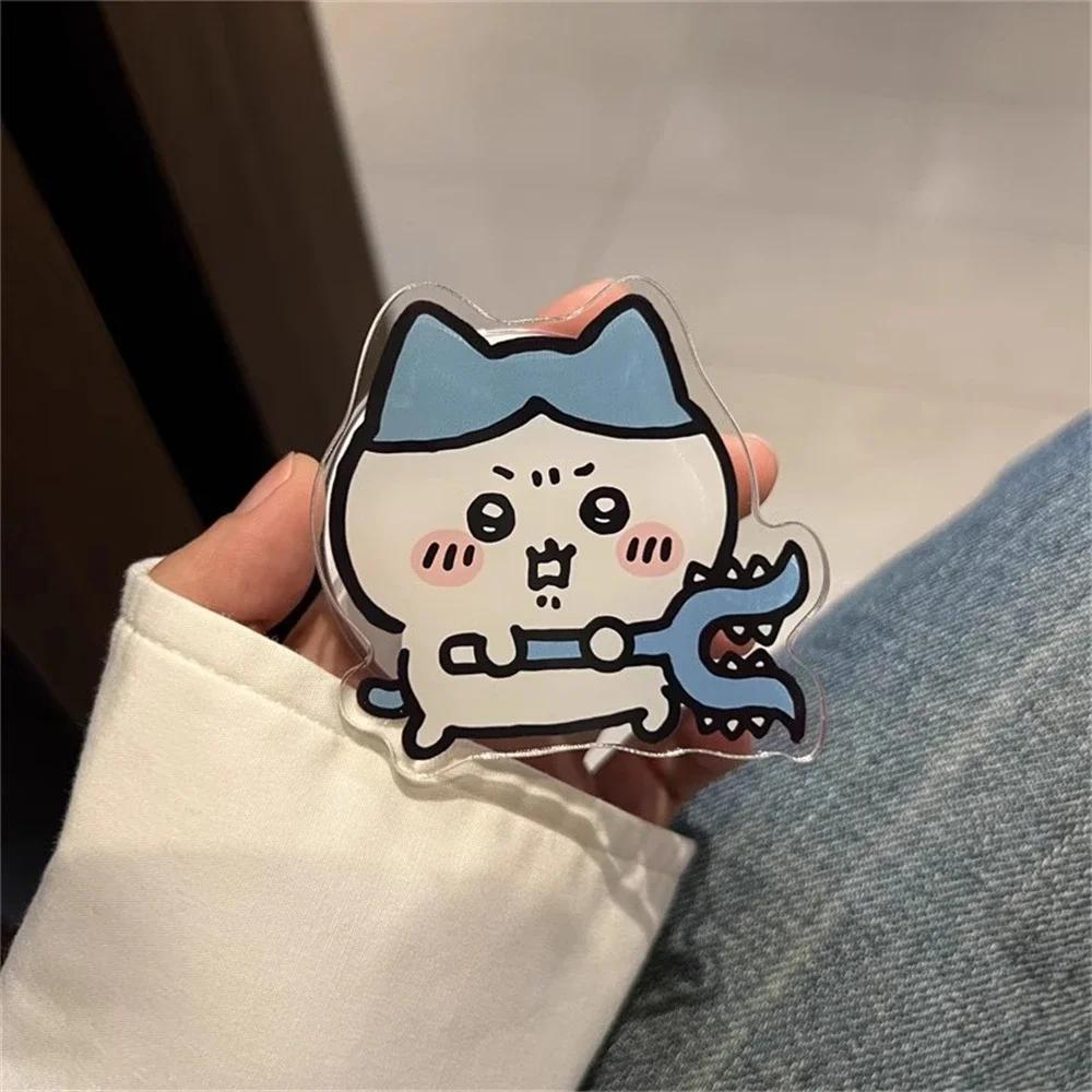 Korean Cute Fun Cartoon Chiikawa For Magsafe Magnetic Phone Griptok Stand For IPhone 17 Pro Max For Samsung Galaxy Foldable Holder Socket Bracket