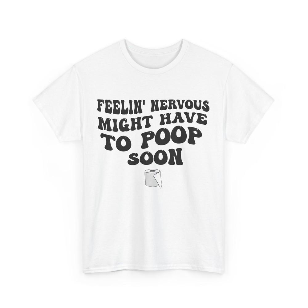 

Футболка с надписью «Чувствую нервозность, скоро, возможно, придется сходить по-большому», забавная футболка с цитатой XL