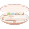 Combi Baby Label Nail Care Set Baby Pink with 6 Types of Attachments (3 Types for Babies/3 Types for Adults)