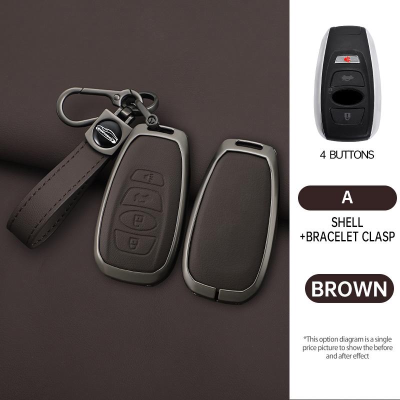 

Car Key Case Cover Protector Shell Bag For Subaru Wrx Xv Crosstrek Legacy Brz Forester Impreza Sti Outback - Accessories