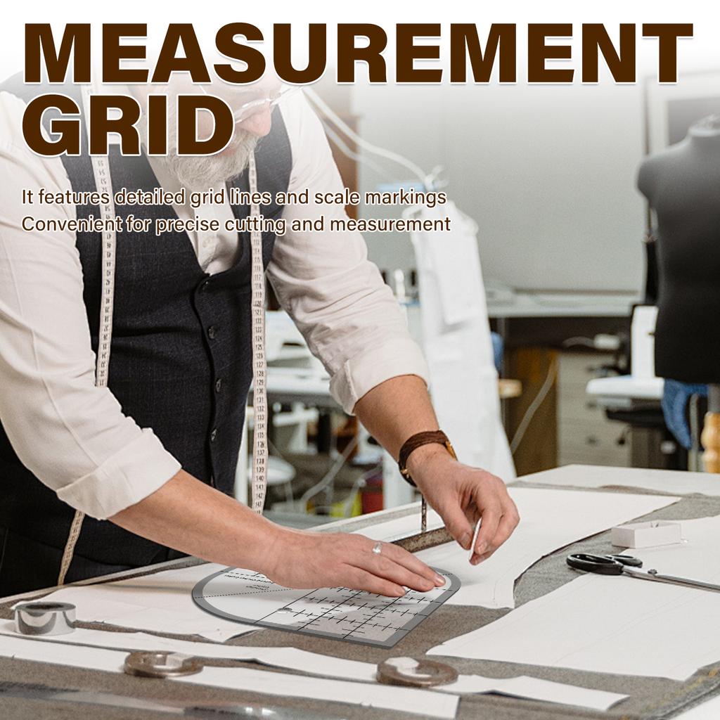 3Pcs Curved Corner Cutter Quilt Ruler Non-Slip Acrylic Quilting Rulers Sewing Patchwork Ruler Sewing Template Patchwork Tools