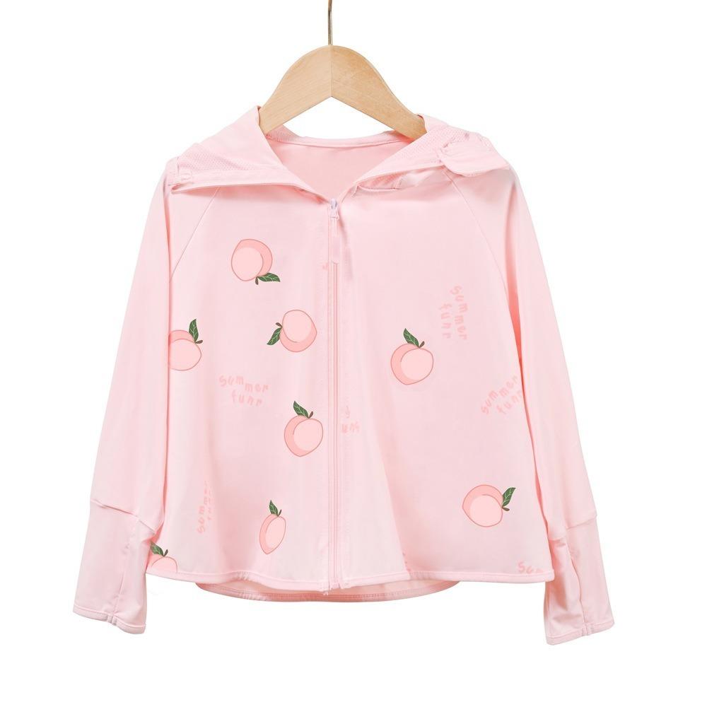 

Thin Children Sun Protection Clothing Hat Summer Sunscreen Jacket Girl M