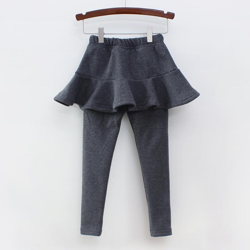 Pure Color Girls Pants Kids Leggings 2-10Y Children Clothing Spring Autumn Cotton Leggings Warm Baby Girl Skirt-Pants