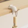 4Pcs Decorative Cat Table Hook Cute Travel Bag Holder Portable Desk Side Hooks  for Home