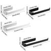 Self Adhesive Towel Holder Black Finish Towel Rail Toothbrush Holder Towel Hanger  Kitchen Use