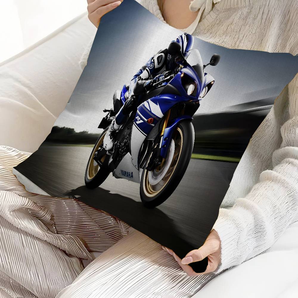 

Sign Y-Yamaha Pillow Covers Cartoon Sofa Decorative Home Double-sided Printing Short Plush Cute Cushion Cover 12x12Inch
