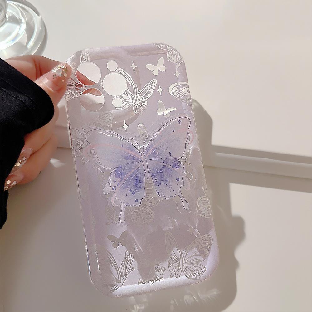 Watercolor Butterfly 15 for Iphone13 for Apple Phone Case 16 Transparent 11 Airbag Holder 14promax Gentle
