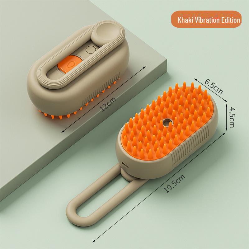 "Pet Spray Massage Comb: Cat & Dog Anti-Fly Bath Brush and Hair Removal Tool"