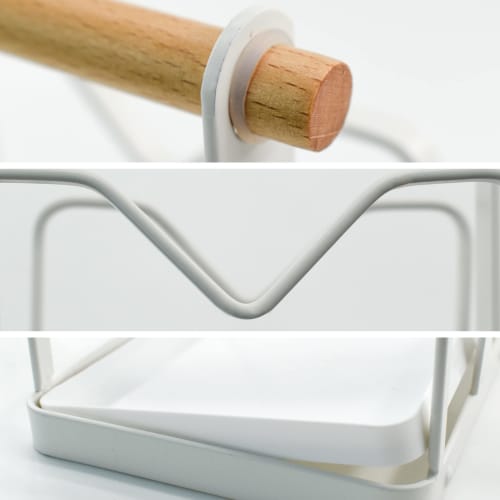 VANRA Pot Lid Stand, Ladle and Cutting Board Stand, Ladle Rest, Spoon Pad, Kitchen Tool Holder, Knife and Lid Rest, Convenient Heat-Resistant Storage