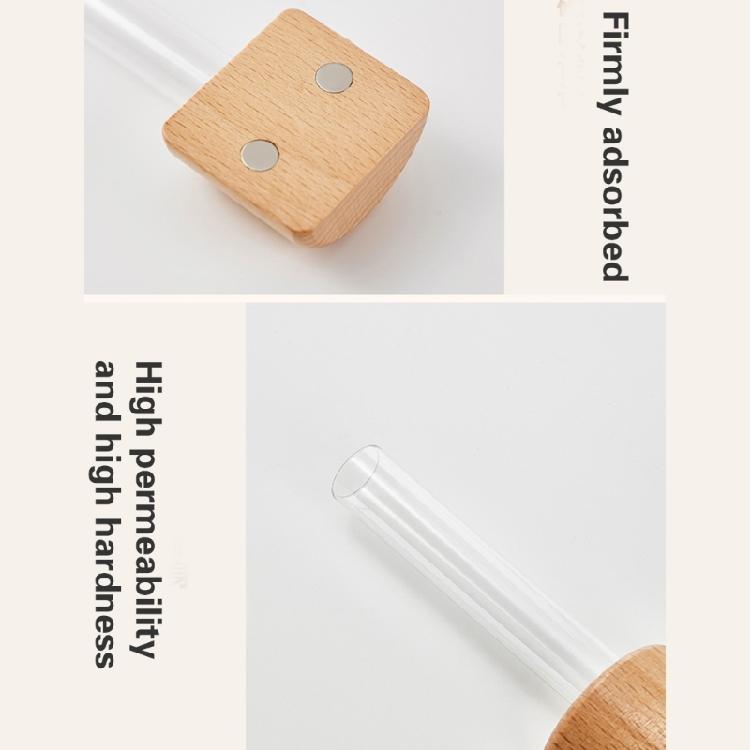 Mini Magnetic Vase for Fridge Wood and Test Tube Designs Refrigerator Magnet Flower Holder Planter for Home Decoration