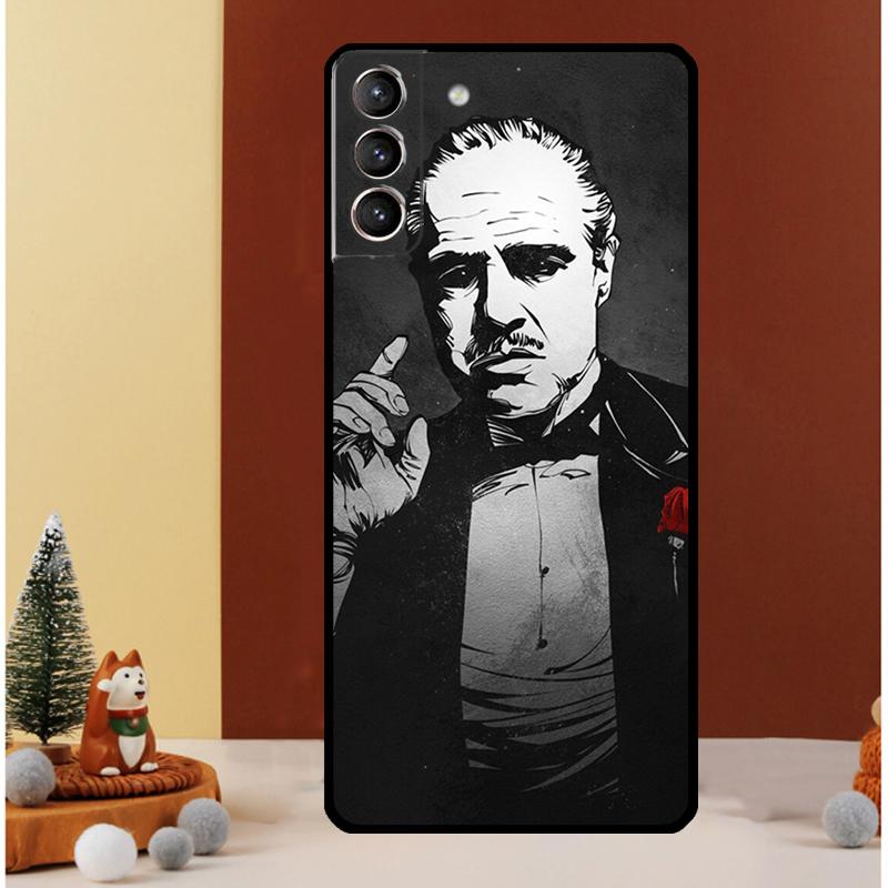 The Godfather Don Corleone Case For Samsung Galaxy S23 Ultra S24 S22 Note 20 Ultra 10 Plus S8 S9 S10 S20 S21 FE Cover