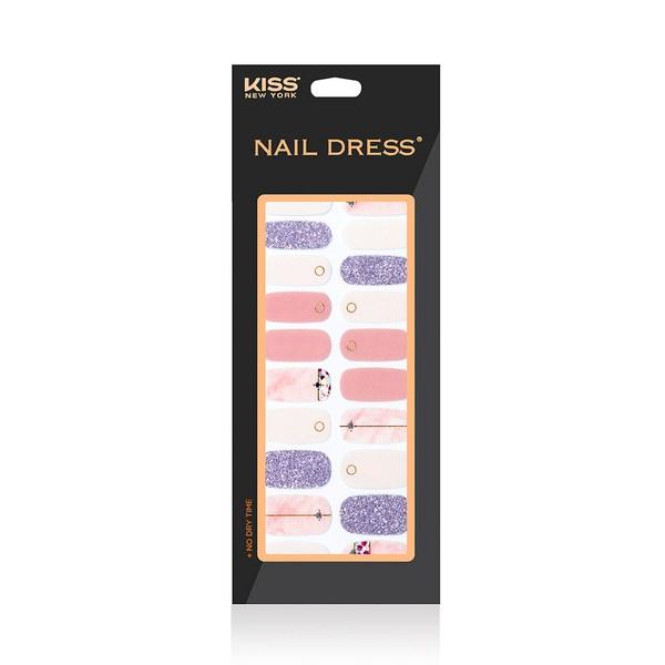 

Kiss New York nail dress sticker, emotional pink, 1 set