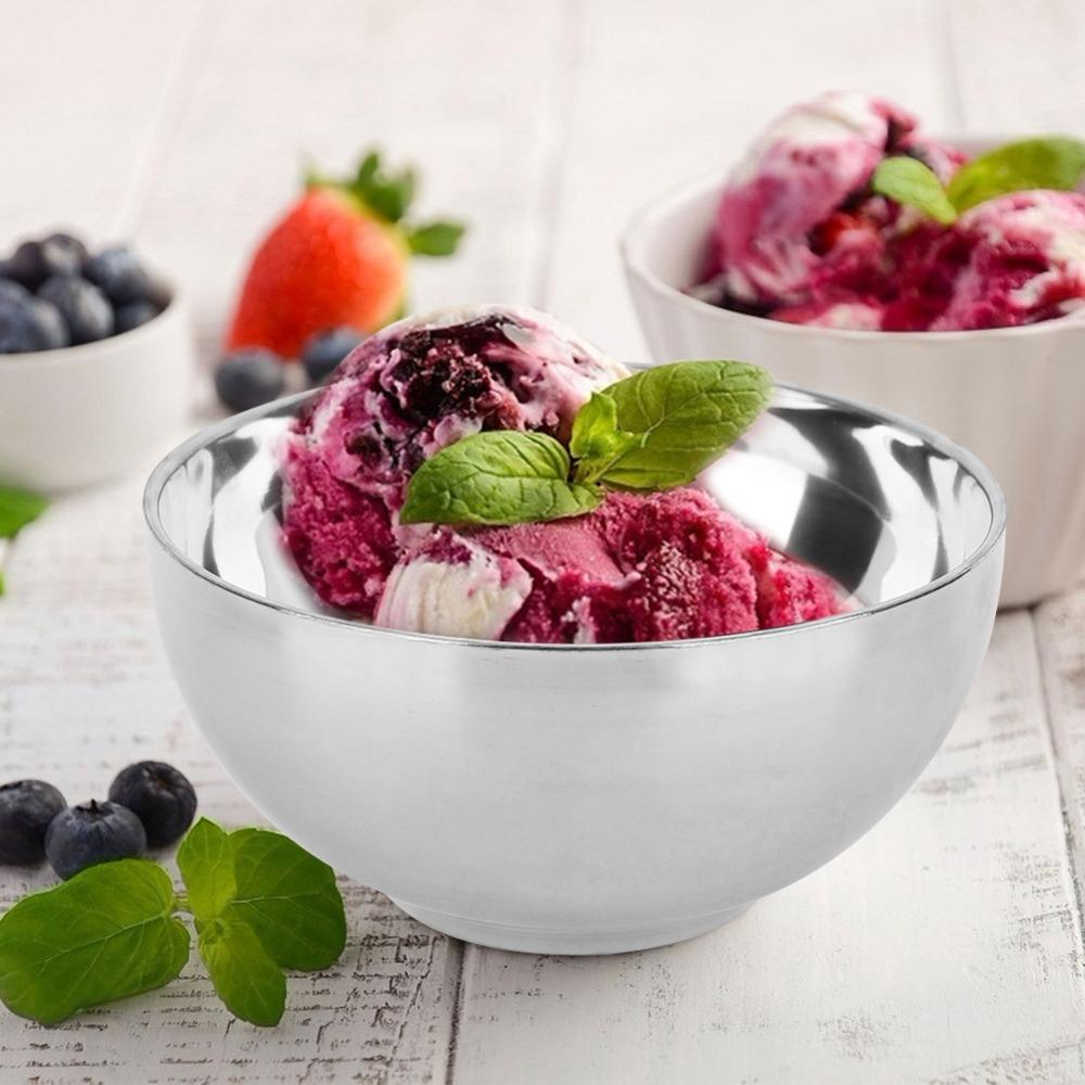 Rustless Steel Salad Bowl Thickened Canteen Bowl Rust Resistant Soup Bowl Home Use
