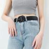 Fashion Women Belt Square Buckle Simple Candy Color Decorative Belt Vintage Strap Female Waistband